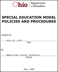 Model Policies and Procedures 